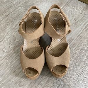 Pedro Garcia suede wedge sandal